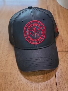 Grunt Style Black Hat with Red Wrench Emblem